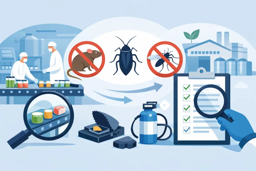 HACCP kártevőirtás auditképes élelmiszerüzemhez